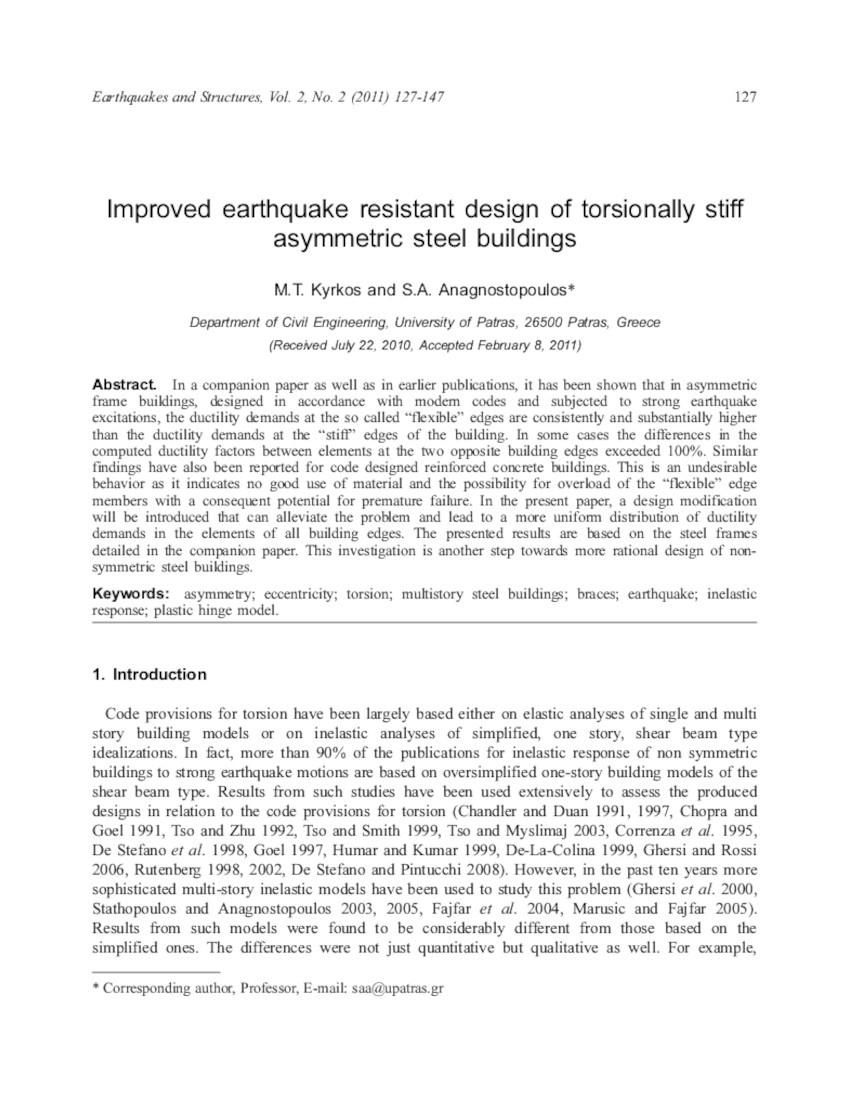 Earthquakes and Structures, Vol. 2, No. 2 (2011) 127-147